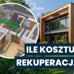 Nowoczesny dom i schemat rekuperacji. Dowiedz się, jaki jest rekuperacja koszt inwestycji i eksploatacji.