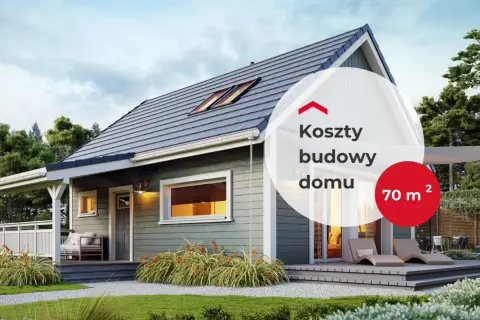 Nowoczesny dom do 70m2 z tarasem i dużymi oknami. Idealny dla rodziny, która ceni sobie komfort i funkcjonalność.