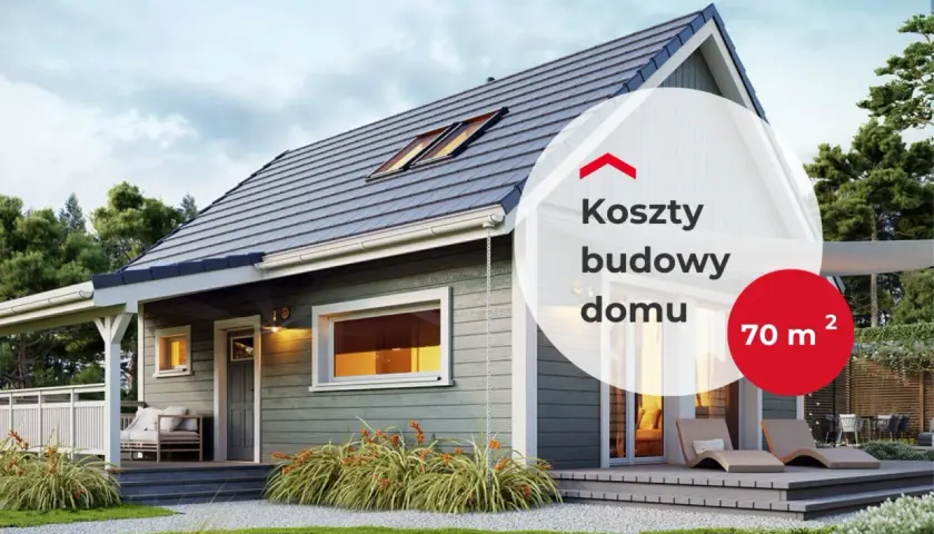 Nowoczesny dom do 70m2 z tarasem i dużymi oknami. Idealny dla rodziny, która ceni sobie komfort i funkcjonalność.