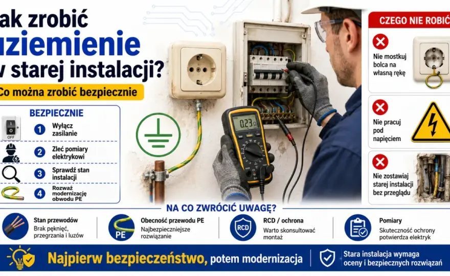 Przewód PEN w starej instalacji - Remont bez ryzyka?