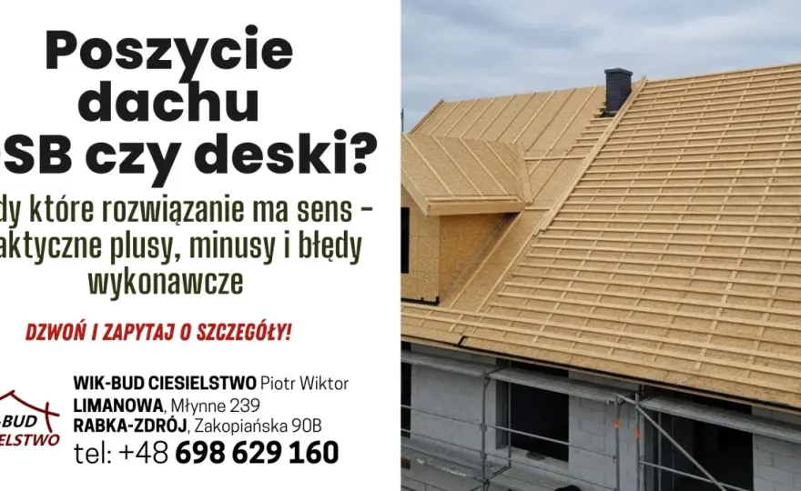 Pełne poszycie dachu - czy warto? Sprawdź koszty i błędy montażu