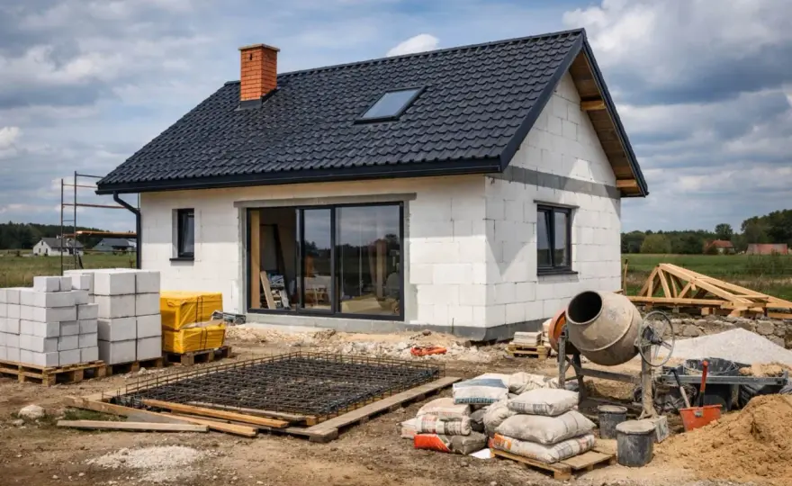 Koszt budowy domu 80 m² - Realne ceny i gdzie oszczędzić