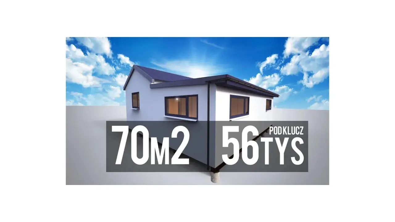 Nowy dom 70m2 pod klucz za 56 tysięcy. Marzenie o własnym M staje się realne!