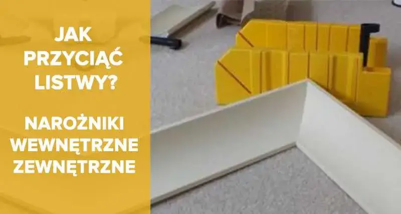 cięcie listew styropianowych narożnik wewnętrzny zewnętrzny